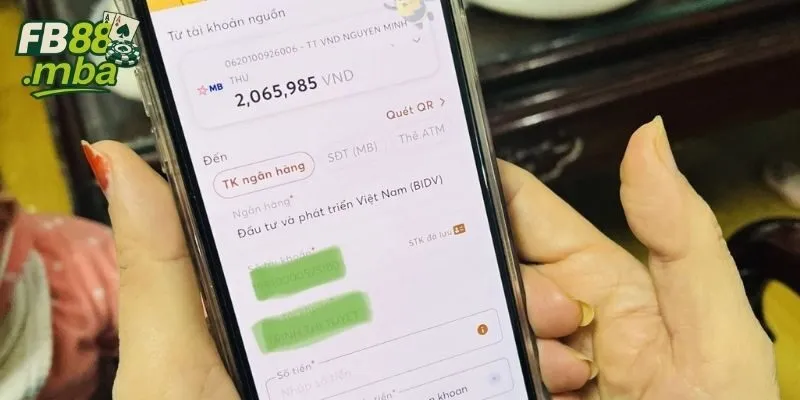 Chọn đúng phương thức và điền chính xác thông tin để tránh lỗi